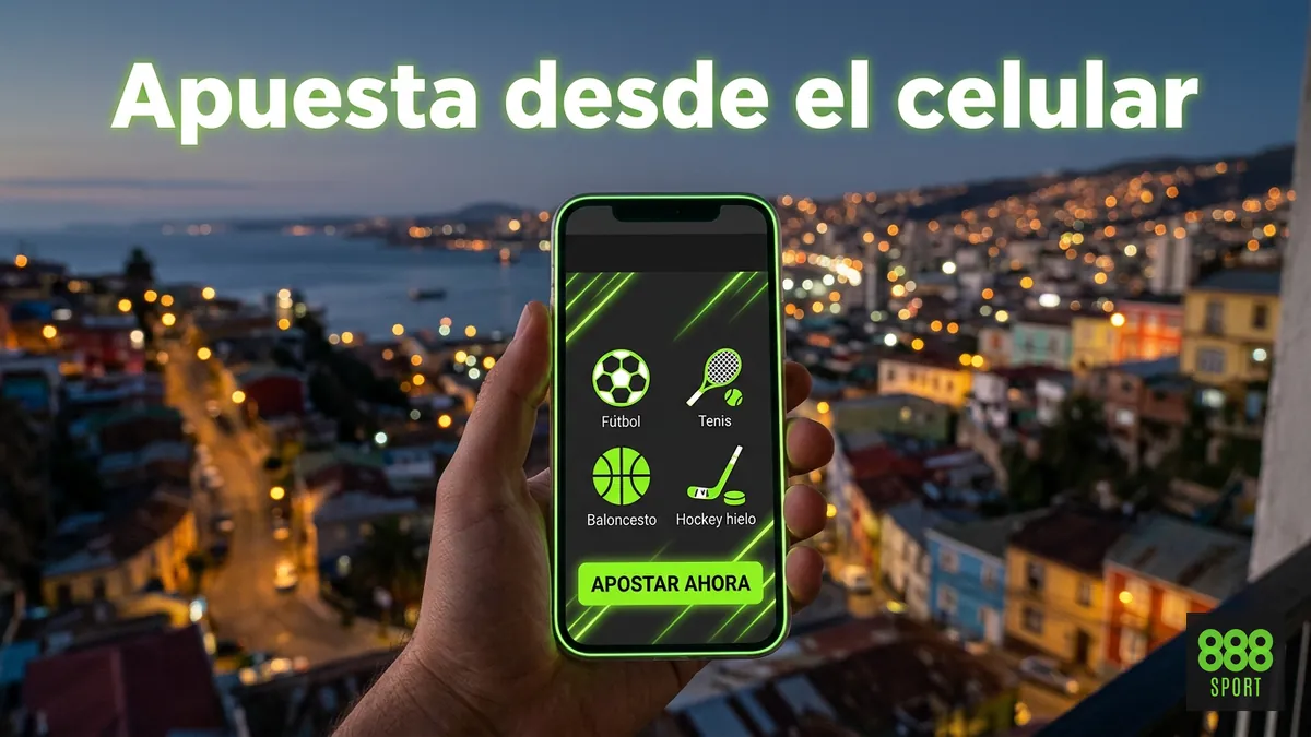 App móvil de 888sport para apostar en deportes desde cualquier lugar de Chile