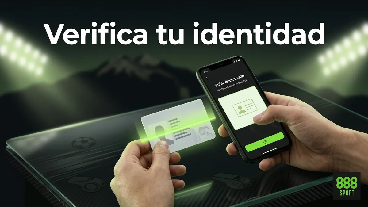 Verificación de identidad para retirar dinero en 888sport Chile con documento genérico